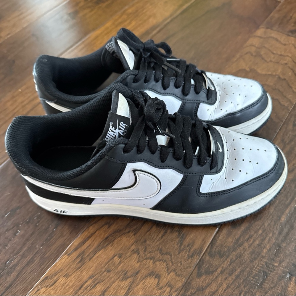 Nike Air Force 1 Black and White Panda Sneakers sz 10.5